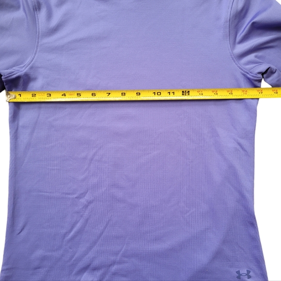 Under Armour Run Fitted Women's UA Infared Up Pace Funnel Sweatshirt Long Violet - Picture 10 of 12